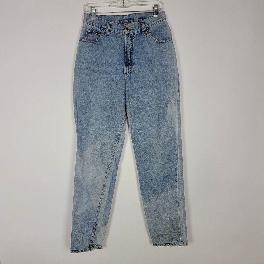 Vintage Whooz Blooz Jeans13 14 High Waist Mom 90s‎ Street Wear Bleached Tapered